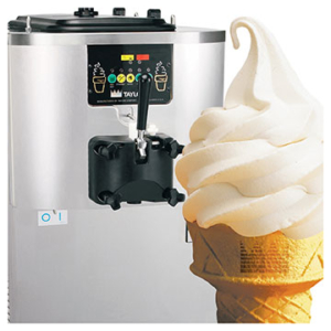Commercial Soft Serve Machine and Ice Cream Cone