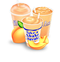 Flavorburst slush shake Peach Twist