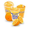 Flavorburst slush shake Tropical Orange
