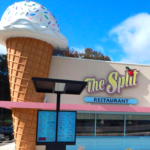 the split ice cream shop